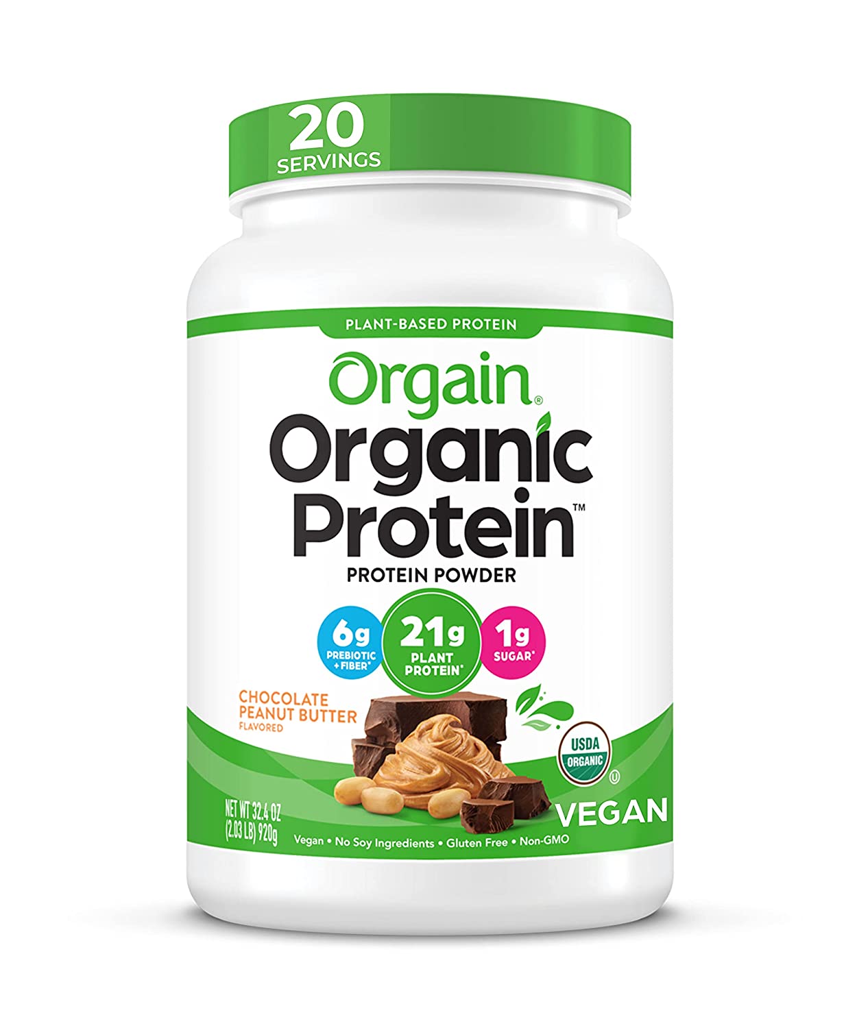 [Vegan/ Eat clean/ Gym] Bột đạm thực vật hữu cơ Orgain Organic Protein 920g