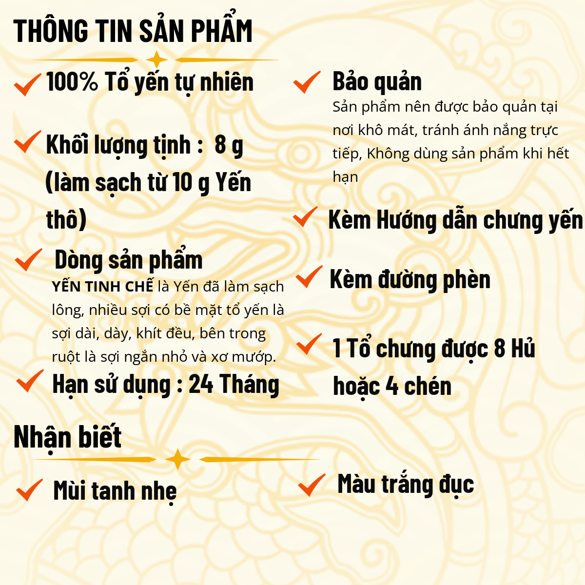 Tổ Yến Sào Tinh Chế Yến Sào Trung Nam