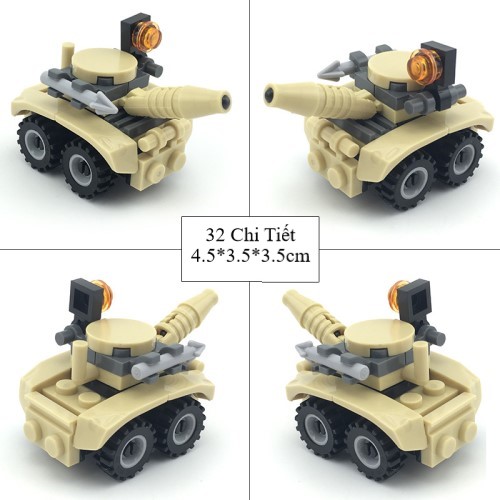 Bộ Sưu Tập Đồ Chơi Lego 14 Mẫu Xe Quân Sự 001