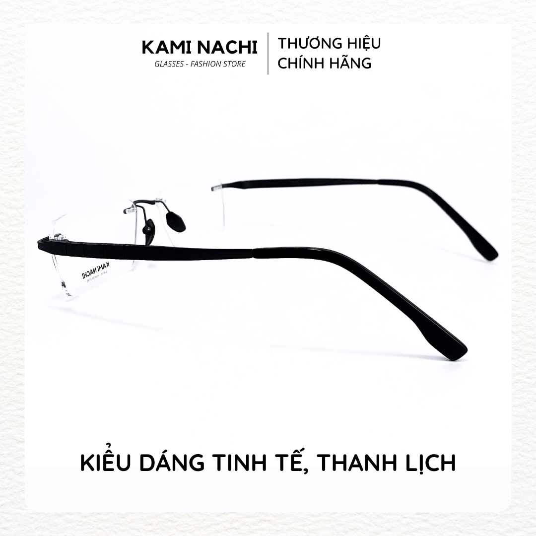 Gọng kính The Business Man phiên bản Big Boss size L chất liệu Titanium mạ Ion KAMI NACHI mã 91092