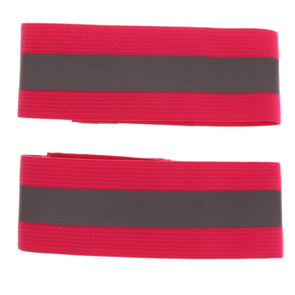 1 Pair Night Running Reflective Sport Arm Belt Armband Ankle Band Leg Strap