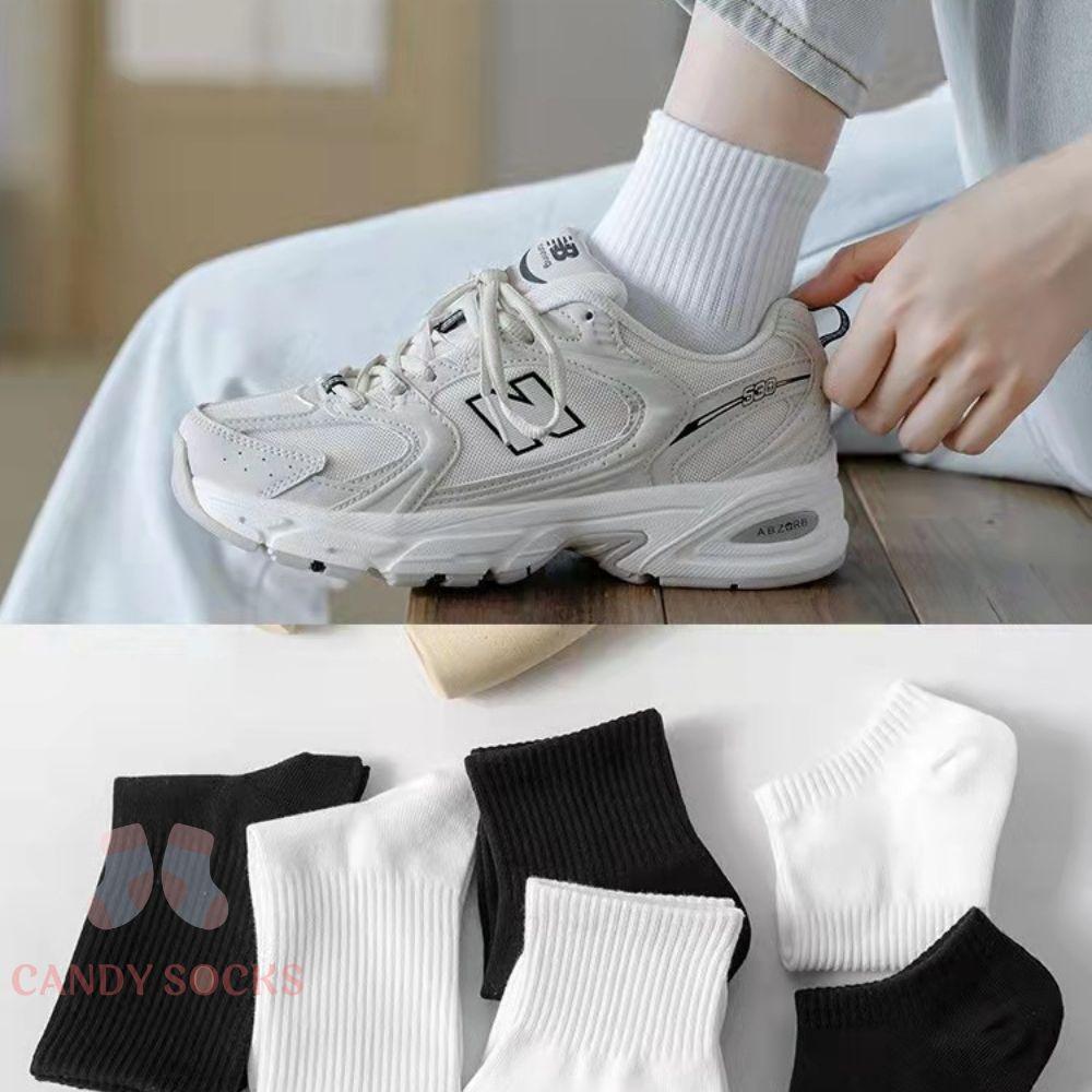 Tất unisex cổ thấp, Tất nam nữ co dãn 4 chiều, chất liệu cotton Hàn cao cấp TN-177