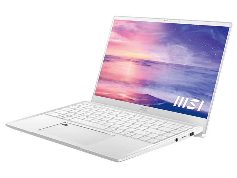 Laptop MSI Prestige 14 A11SC-203VN (i7-1195G7 Gen 11th | 16GB DDR4 | SSD 512GB PCle | VGA GTX 1650 4GB | 14.1 FHD IPS | Win10| Pure White) - Hàng Chính Hãng