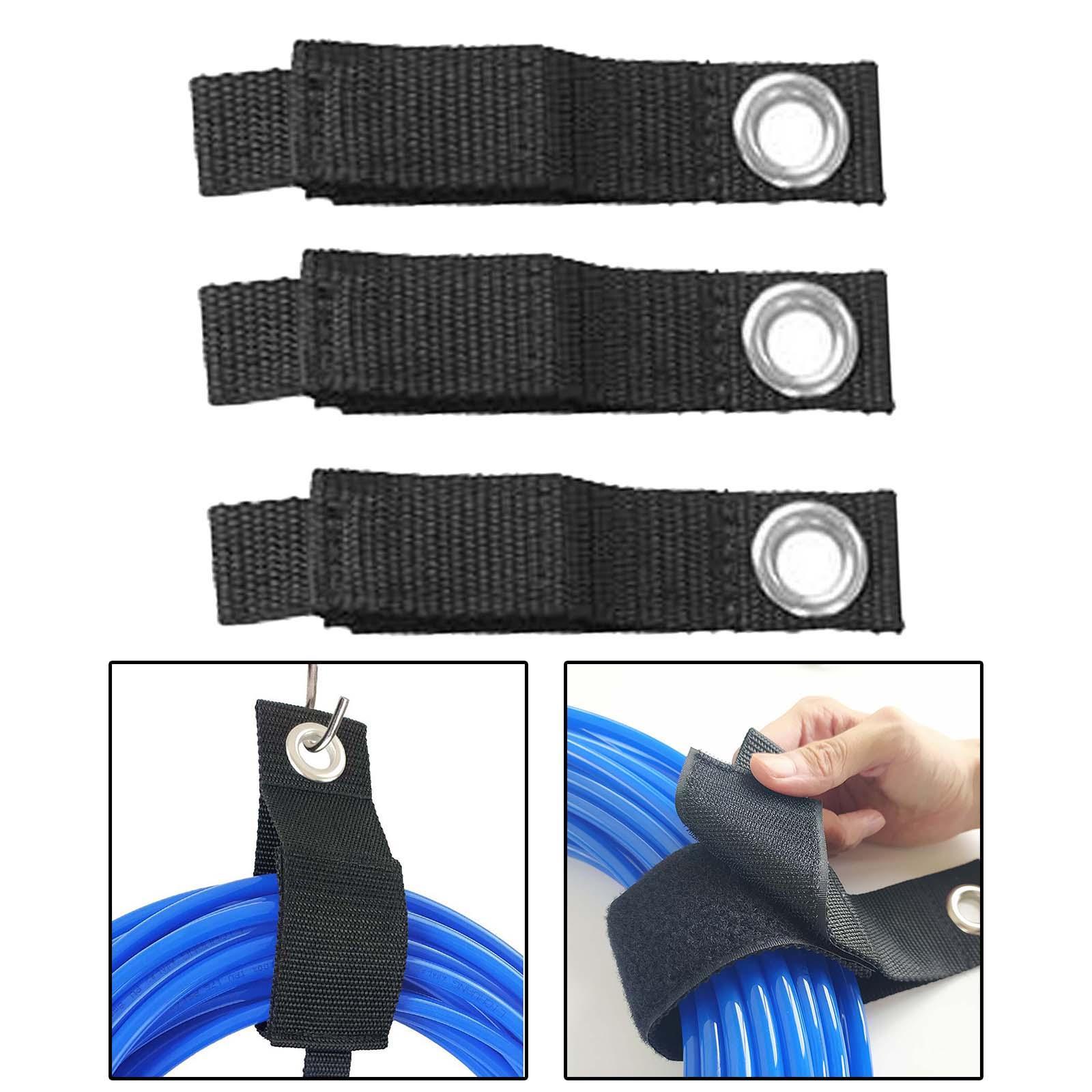 3 Pieces Cable Strap Cord Wrap Wall Nylon Hanger for Garden Tools Ropes Boat