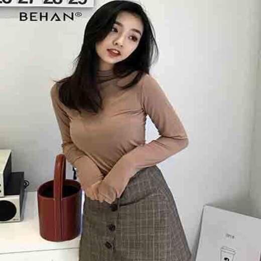 Áo giữ nhiệt nữ lót nỉ cổ 3 phân hàng loại 1 phom chuẩn chất đẹp không bai xù