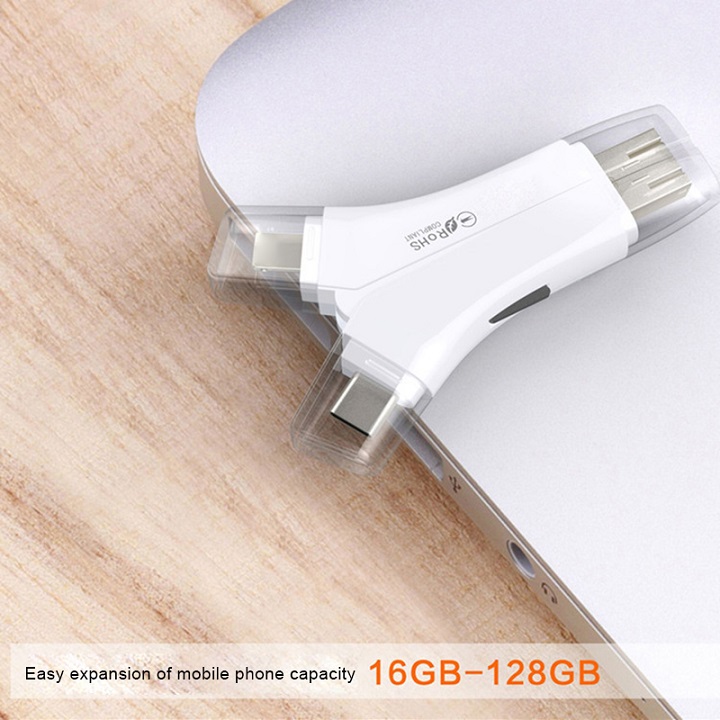 Đầu Đọc Thẻ Nhớ Đa Năng 4 Trong 1 DRU - Hàng Chính Hãng