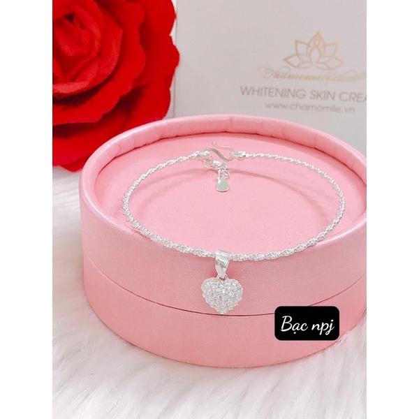 Lắc tay xoắn mix các mẫu , Vòng tay treo Charm, Bạc Ta - Bạc npj