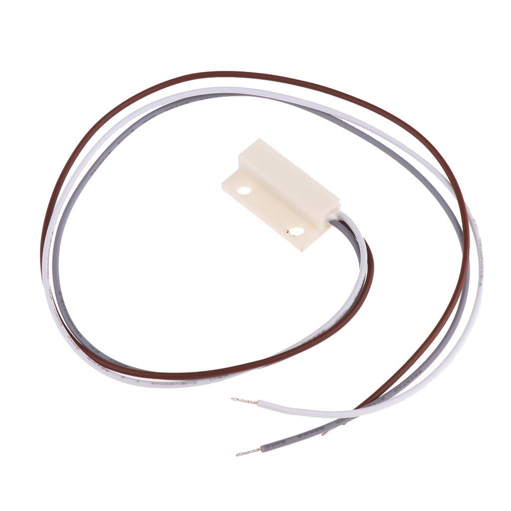 ABS NC/NO Mount Wired Door Window Magnetic Reed Switch Alarm 10-20mm White