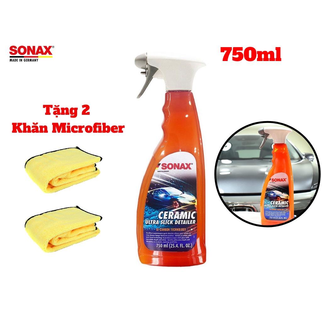 Dung Dịch Phủ Bóng Ceramic Cao Cấp Cho Xe SonaxXtreme Ceramic Ultra 268400 750ml Tặng Khăn