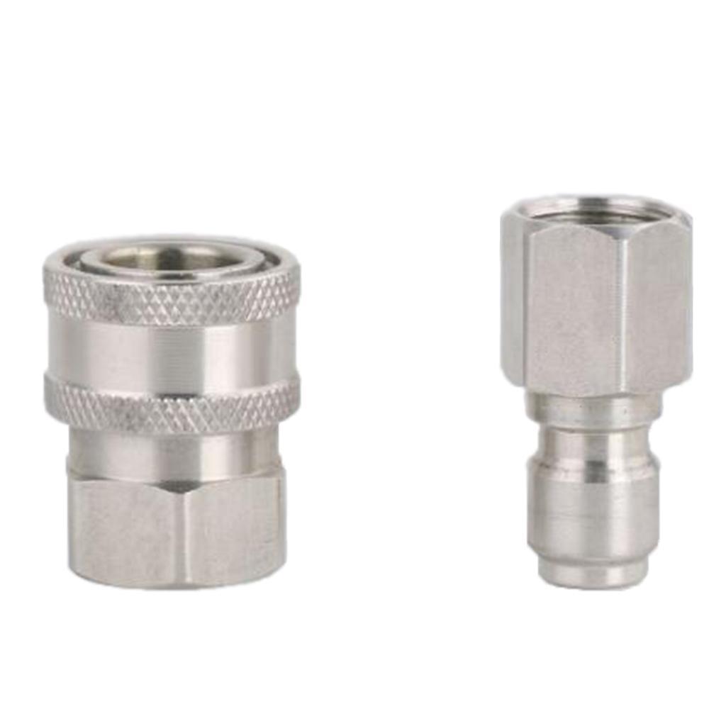 2 Set High Pressure Washer Car Wash Nozzle High Pressure Water Hose Fittings