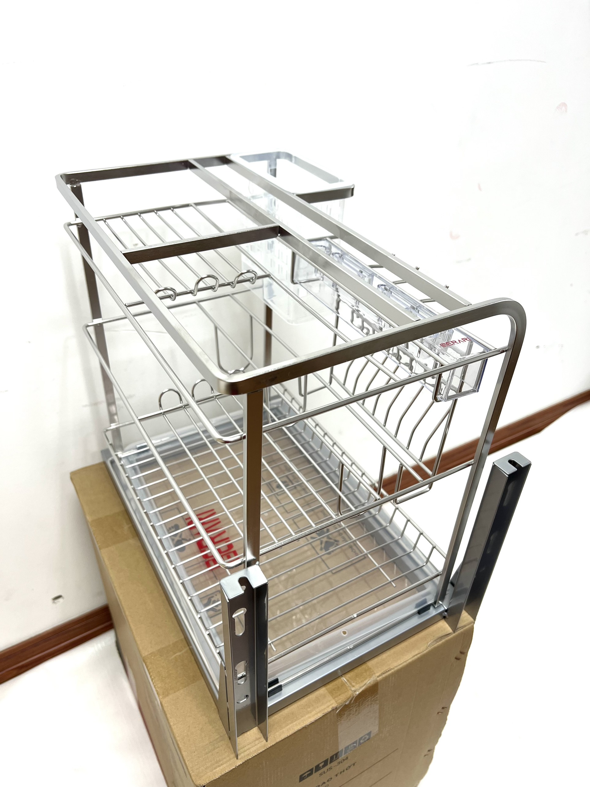 Giá đựng dao thớt gia vị 2 tầng