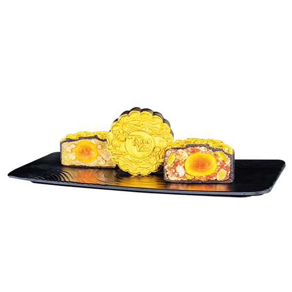 [DÒNG CAO CẤP - HỘP 6 BÁNH X160G] Bánh Trung Thu Kinh Đô Trăng Vàng BLACK&amp;GOLD Kim Cương và Trà Ô long - - Mã bánhKC