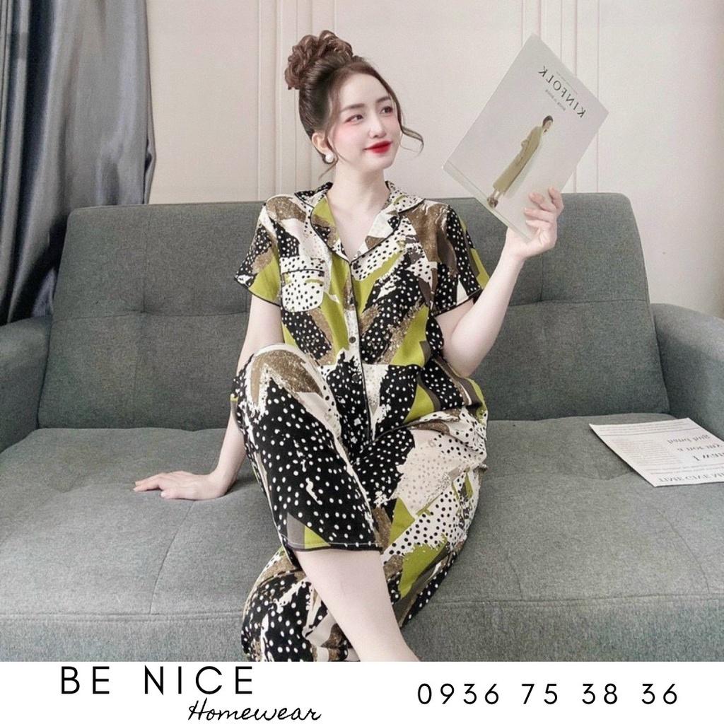 Set pijama dài mặc nhà chất đũi, Be Nice Homewear