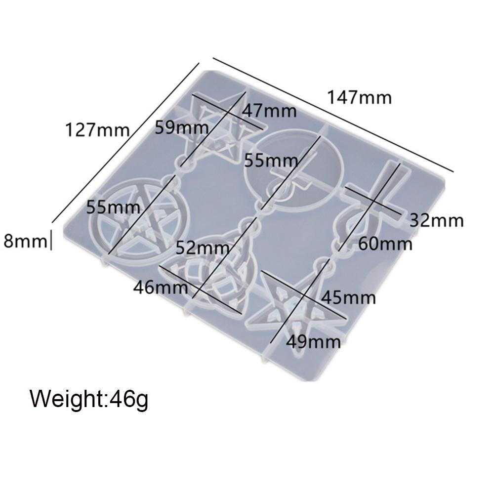 Khuôn Silicon Làm Đồ Trang Sức Hình Ngôi Sao Năm Cánh