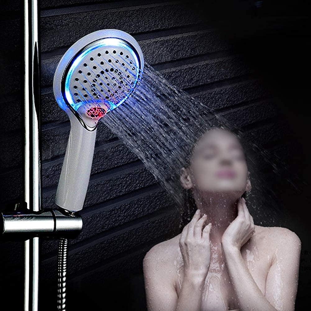 Đầu vòi hoa sen Led -3 màu Điều khiển nhiệt độ đầu vòi hoa sen cầm tay LED