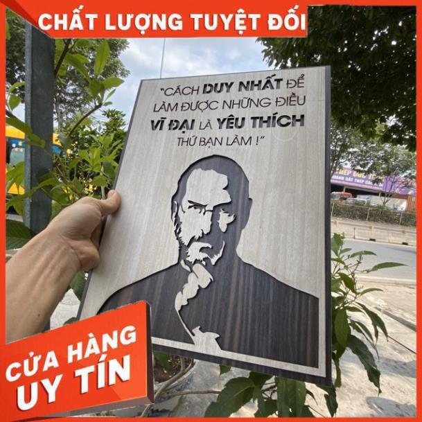 Tranh Gỗ treo văn phòng làm việcvbhfb: Cách duy nhất để làm được điều vĩ đại là yêu thích thứ bạn làm