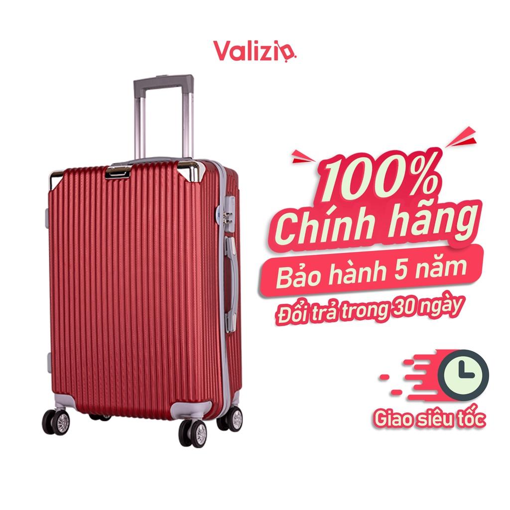 VALIZIO - Vali kéo du lịch 841 chống va đập siêu bền, tay kéo nhôm không rỉ sét size 16 và 20 inch