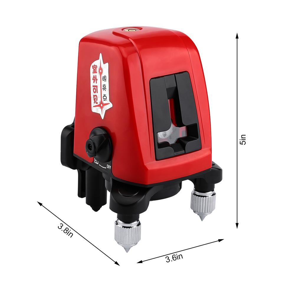 FC435 Mini Portable 360 Degree Self-leveling Laser Line 2 Line 1 Dot Horizonatal Vertical Red Line Laser Level