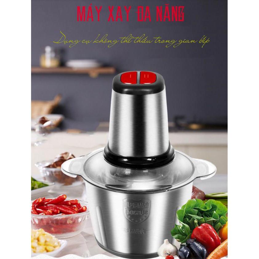 Máy Xay nghiền cắt nhà bếp chất liệu INOX công suất 300W