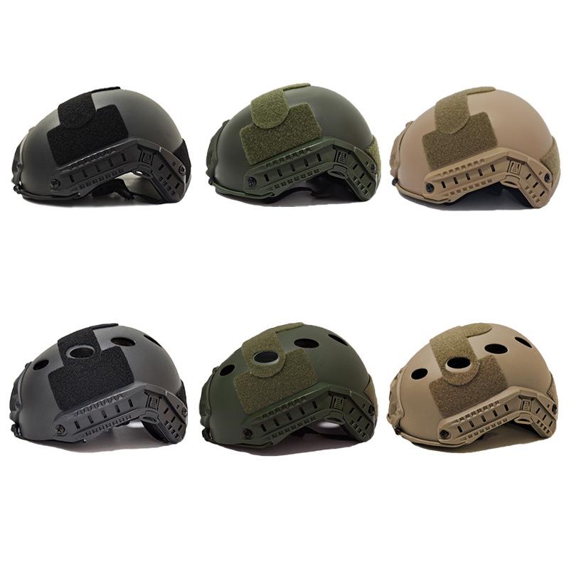 Chất lượng cao bảo vệ paintball wargame chiến thuật đội quân quân đội airsoft chiến thuật mũ bảo hiểm nhanh chóng mũ bảo hiểm nhanh chóng Color: Black Size: One Size