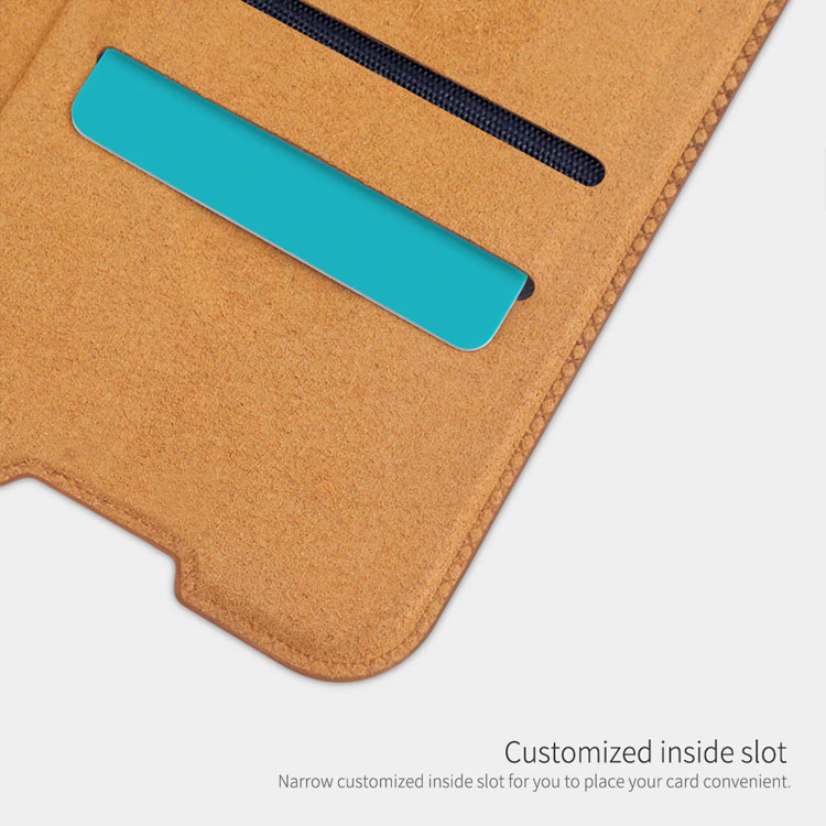 Bao da dành cho Galaxy S10 Lite Nillkin Qin - hàng chính hãng