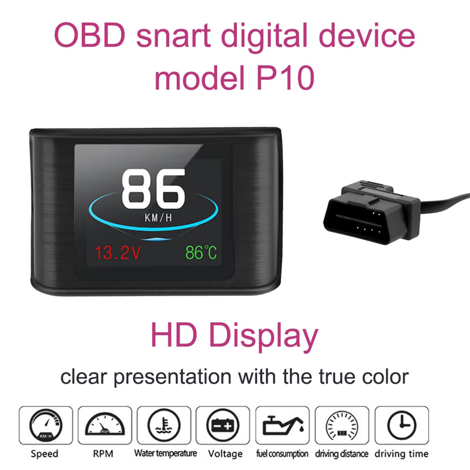 Universal LCD Screen Car Head Up Display OverSpeed Alarm for All Vehicle