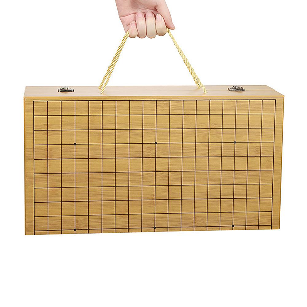 Portable Go Set Wood Go Board Game Set Go Chess Game with Storage Box Classic Chinese Strategy Board Game