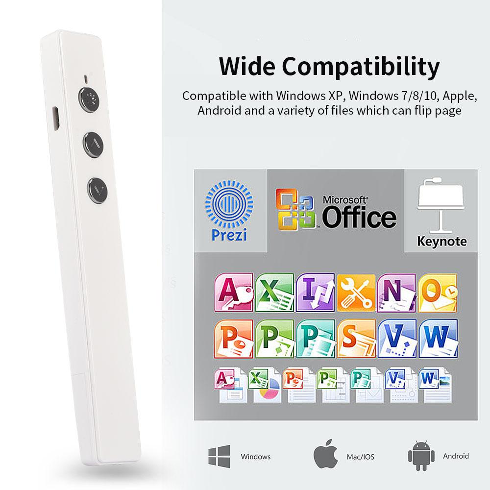 Máy thuyết trình PPT Flip Pen không dây,đa chức năng, Bút chiếu điện tử laser Điều khiển từ xa PR