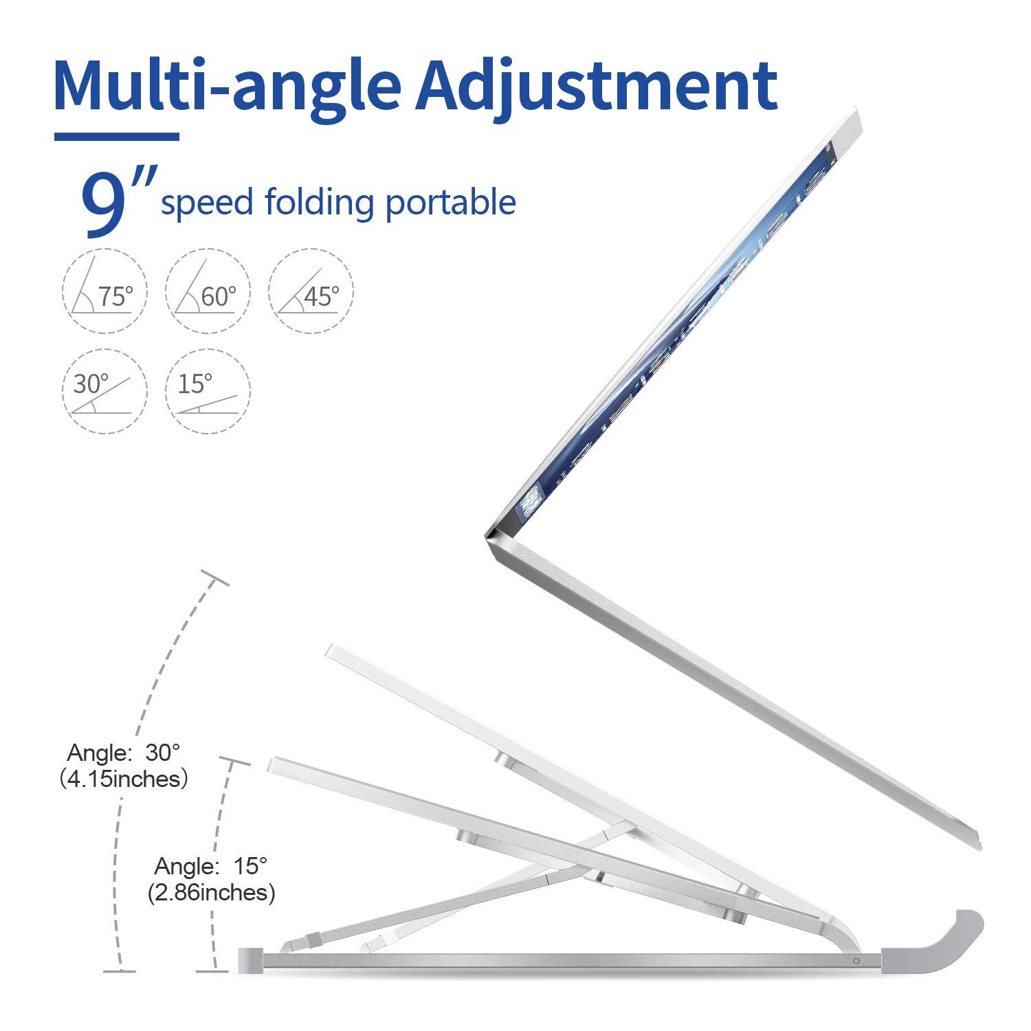 Đế Máy Tính Nhôm Có Thể Gập Lại Đa Chức Năng Dành Cho Máy Laptop Ipad Pc