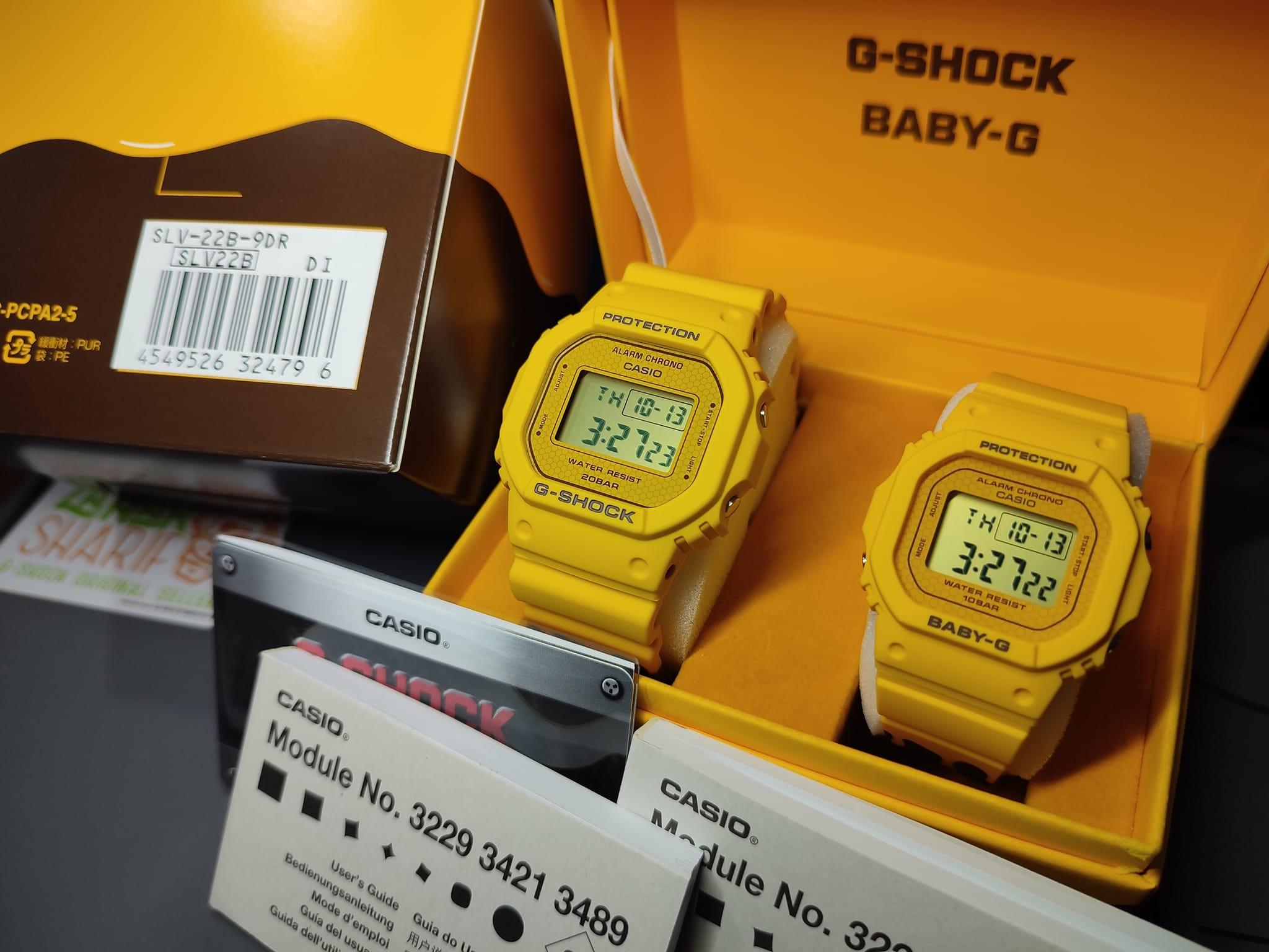 Đồng Hồ Unisex Dây Nhựa Cặp Đôi Casio G-Shock SLV-22B-9D | SLV-22B-9DR