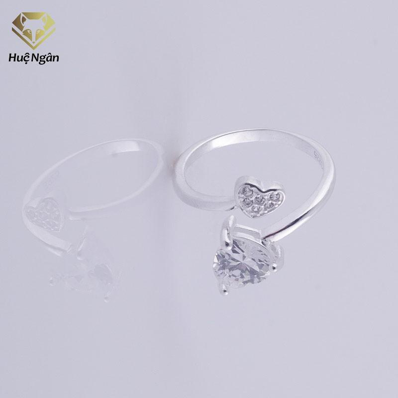 Nhẫn bạc 925 Huệ Ngân - Tim xinh YYJZ046