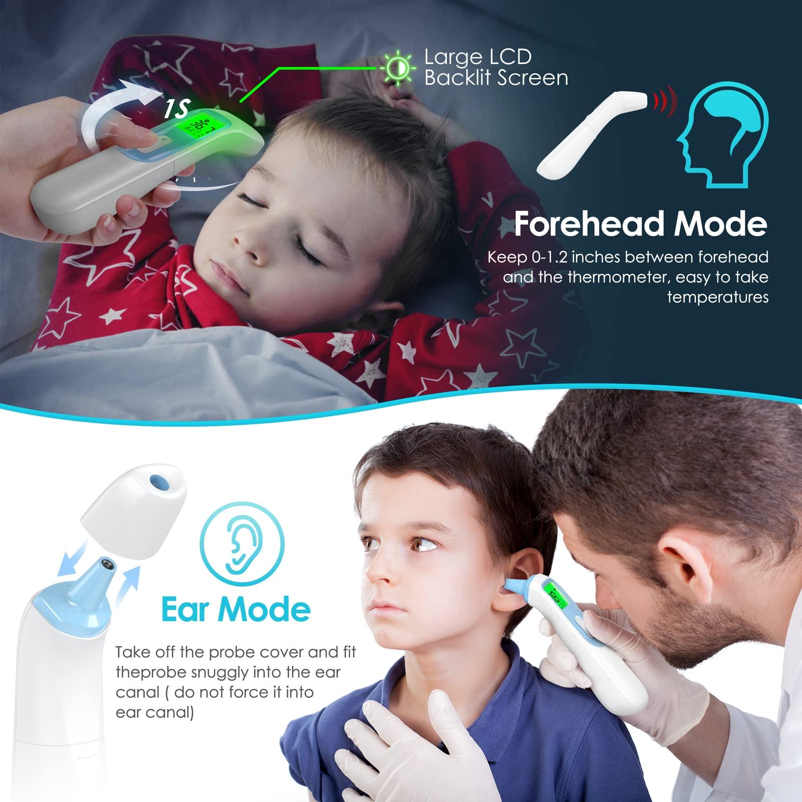 Nhiệt Kế Đo Trán Người Lớn, Nhiệt Kế Hồng Ngoại Đo Trán Không Tiếp Xúc