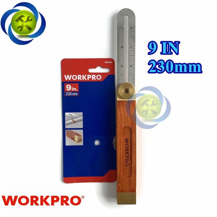 Thước góc cán gỗ Workpro W064005