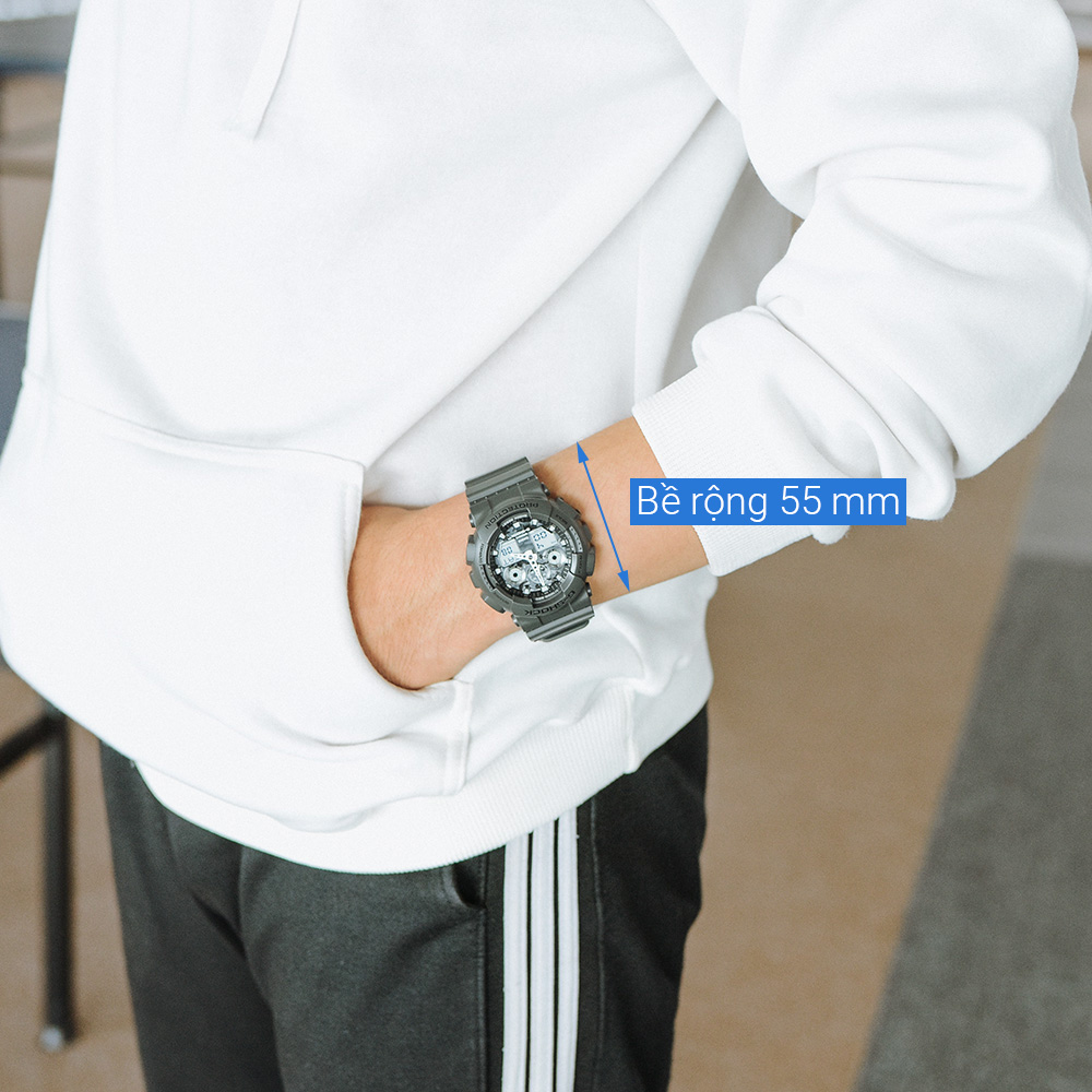 Đồng hồ Nam G-Shock GA-100CF-8ADR - Hàng chính hãng
