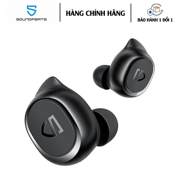 Tai Nghe Bluetooth Earbuds SoundPeats TrueFree 2 Thiết kế hạt đậu nhỏ gọn tinh tế mang lại trãi nghiệm chất âm sống động, trung thực - Hàng Chính Hãng