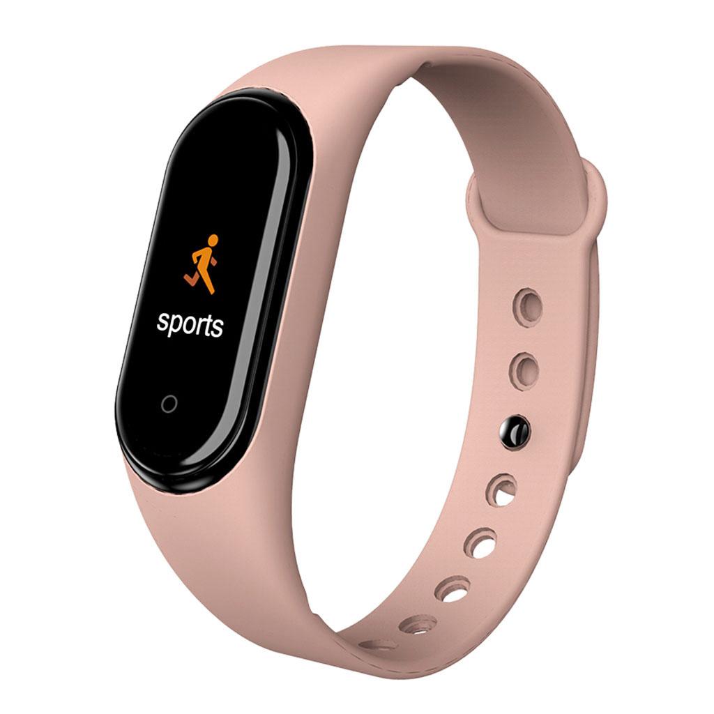 M4 Bluetooth Smart Watch Heart Rate & Blood Pressure Monitor Tracker pink