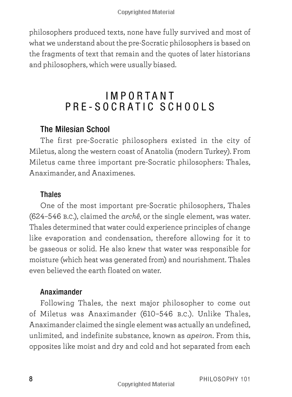 Philosophy 101 : From Plato and Socrates to Ethics and Metaphysics, an Essential Primer on the History of Thought