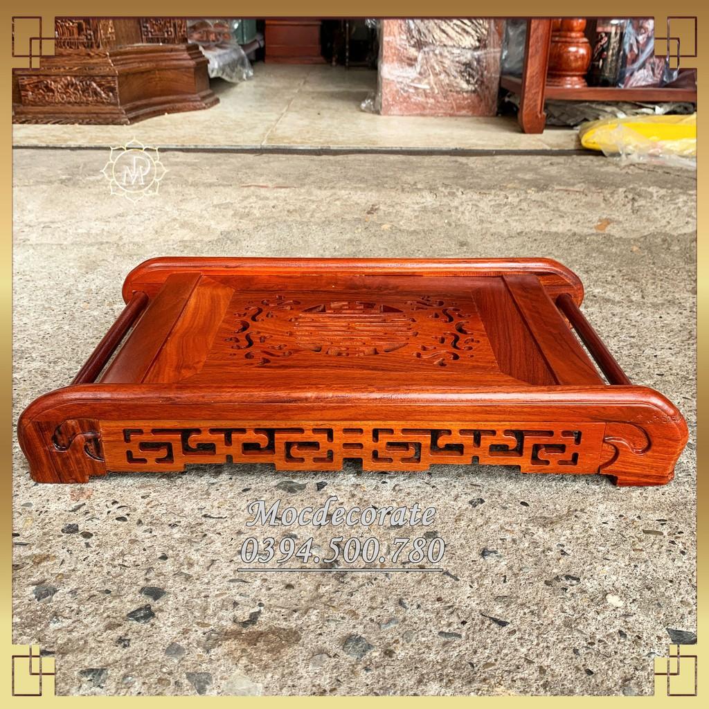 Khay Trà Cuốn Thư Phòng Khách Gỗ Hương