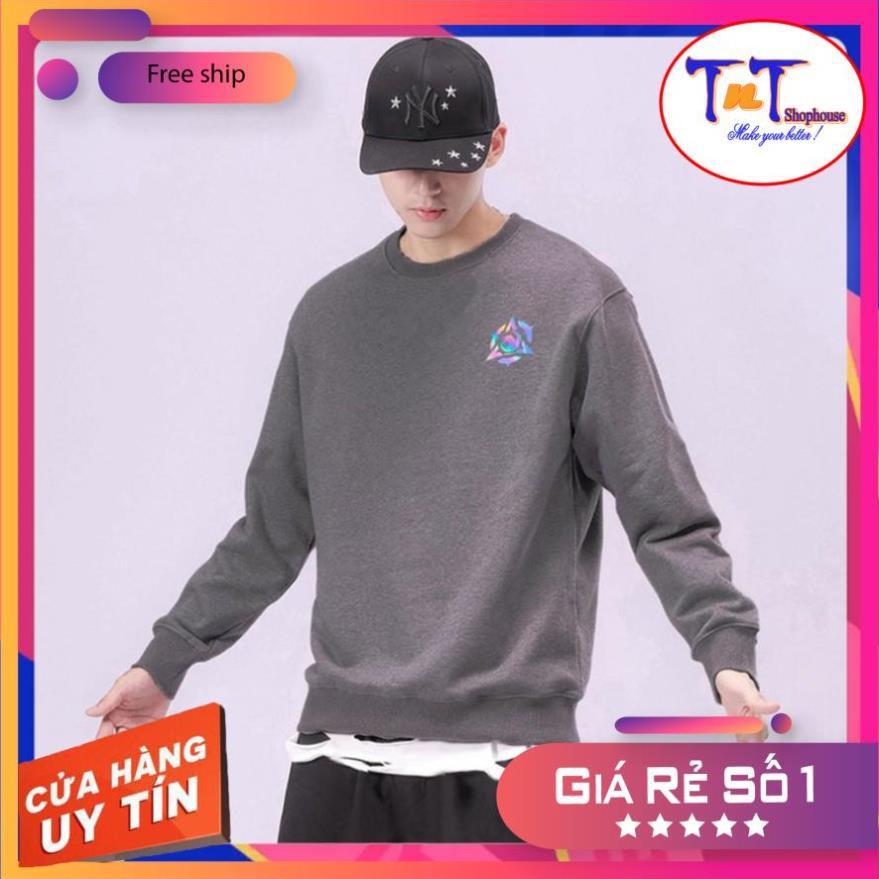 AS88 Áo Sweater Unisex ️/Áo nỉ Ulzzang phản quang unisex dài tay nam nữ - Kỳ Lân Bango