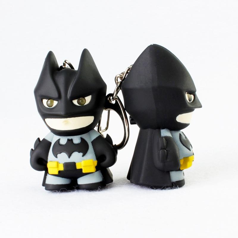 Móc Khóa Hình NGƯỜI DƠI Batman Phát Sáng Đèn Led Có Nhạc Có Đèn 3 trong 1 phong cách độc đáo cá tính xả stress