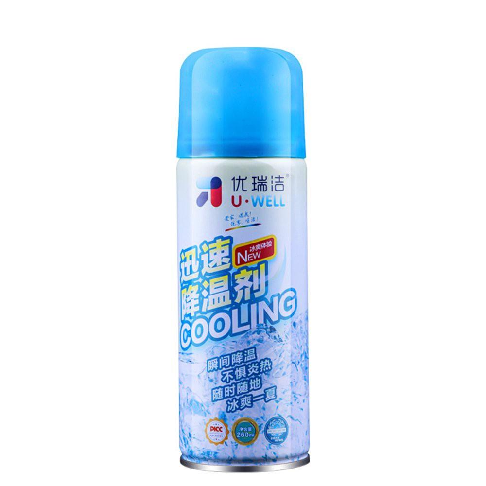 Bình xịtàm lạnh tức thời ô tô xe máy Instant Freeze Cool U Well 260ml - Làm lạnh nhanh, khử mùi cực hiệu quả - Siêu Th