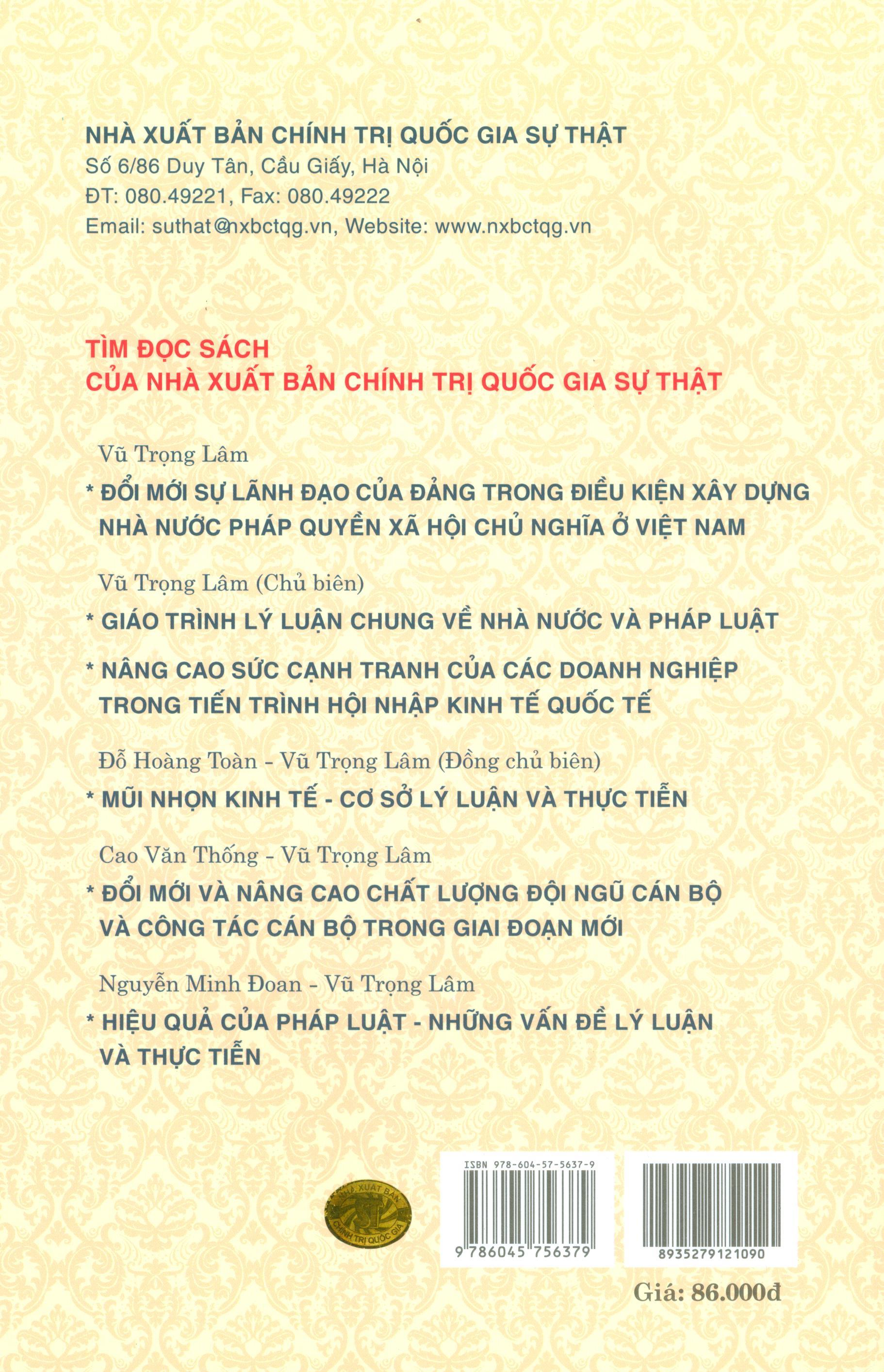 Giáo Trình Luật Hiến Pháp Việt Nam (Tái bản có chỉnh sửa, bổ sung)