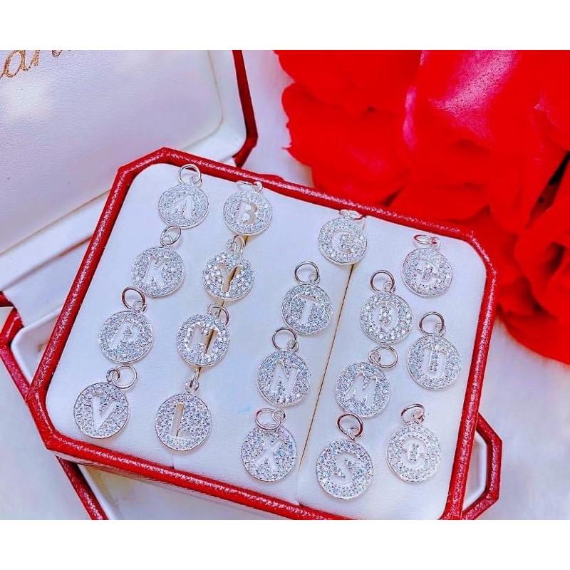 Dây chuyền bạc nam nữ, vòng cổ chữ cái bạc nguyên chất sáng đẹp- Minh Thoa JEWELRY