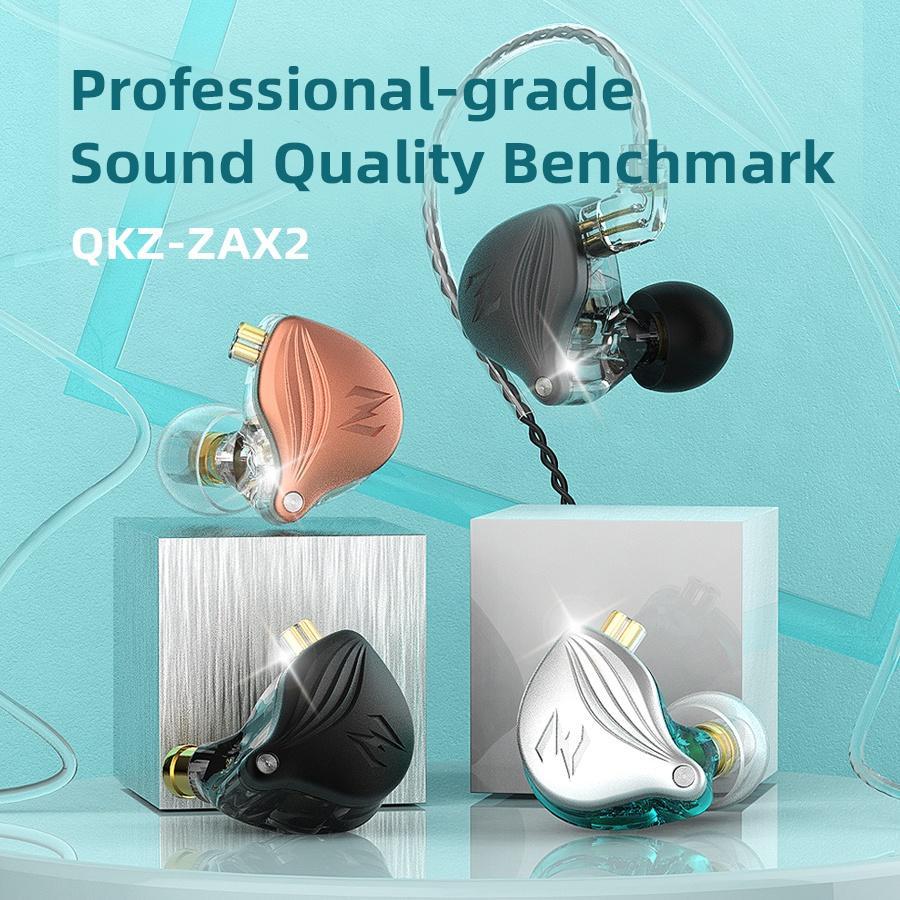 Tai Nghe Nhét Tai Qkz ZAX2 1DD HIFI Bass Chống Ồn Bằng Kim Loại Chất Lượng Cao