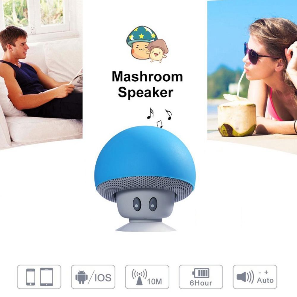 Đế Điện Thoại Loa Bluetooth Không Dây Hình Nấm Dễ Thương Loa Nghe Nhạc Stereo Siêu Bass Cho iPhone Xiaomi Android Màu sắc: Xanh