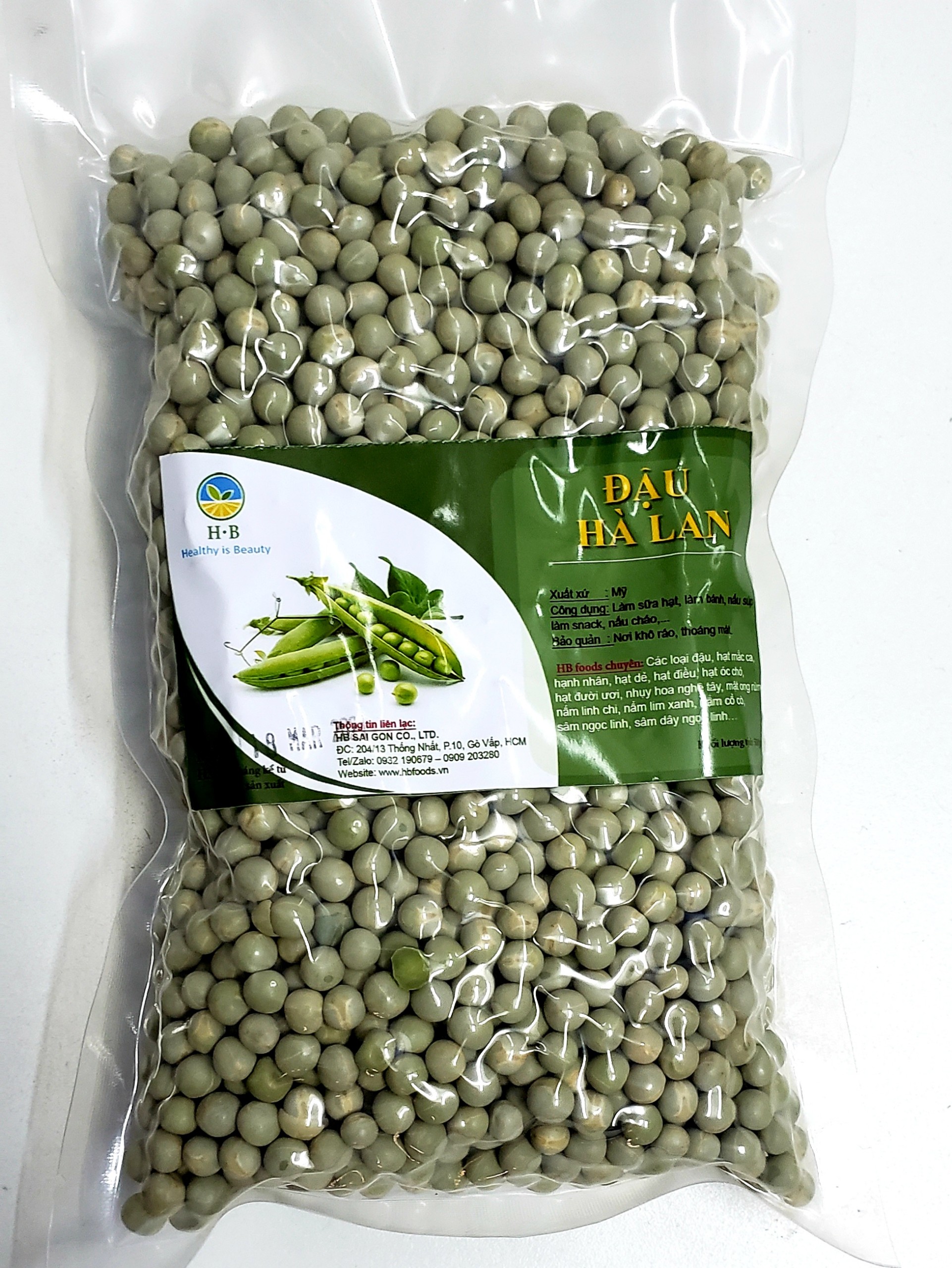 Đậu Hà Lan (Pea) khô - Nhập khẩu Mỹ - 500g