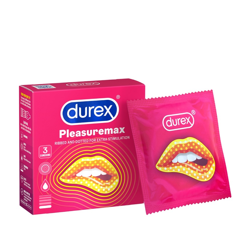 Bao cao su Durex Pleasuremax Hộp 3 Bao
