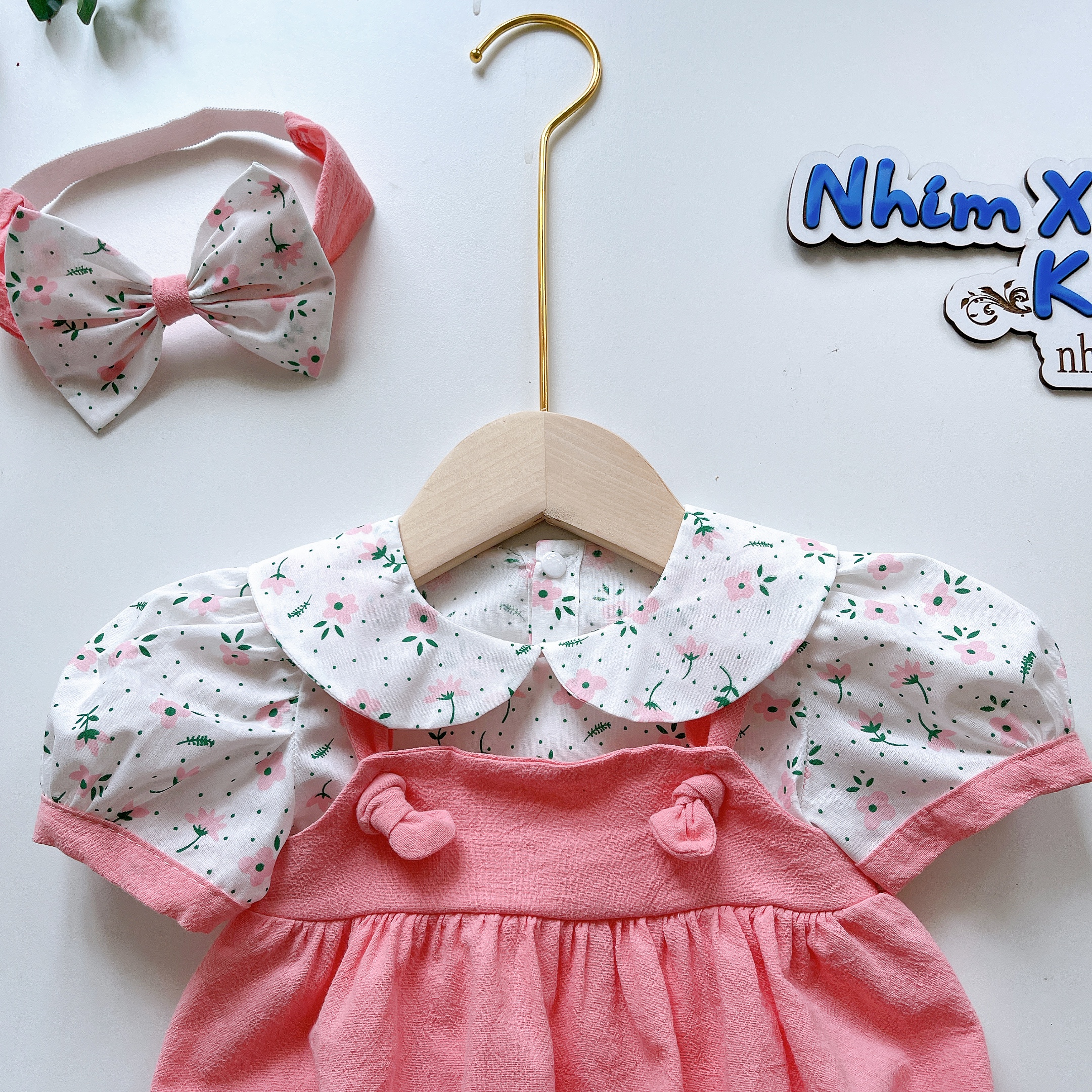  Body Quả Dâu NHÍM XÙ KIDS Cho Bé Gái Sơ Sinh, Đầy Tháng, Thôi Nôi, Sinh Nhật B205
