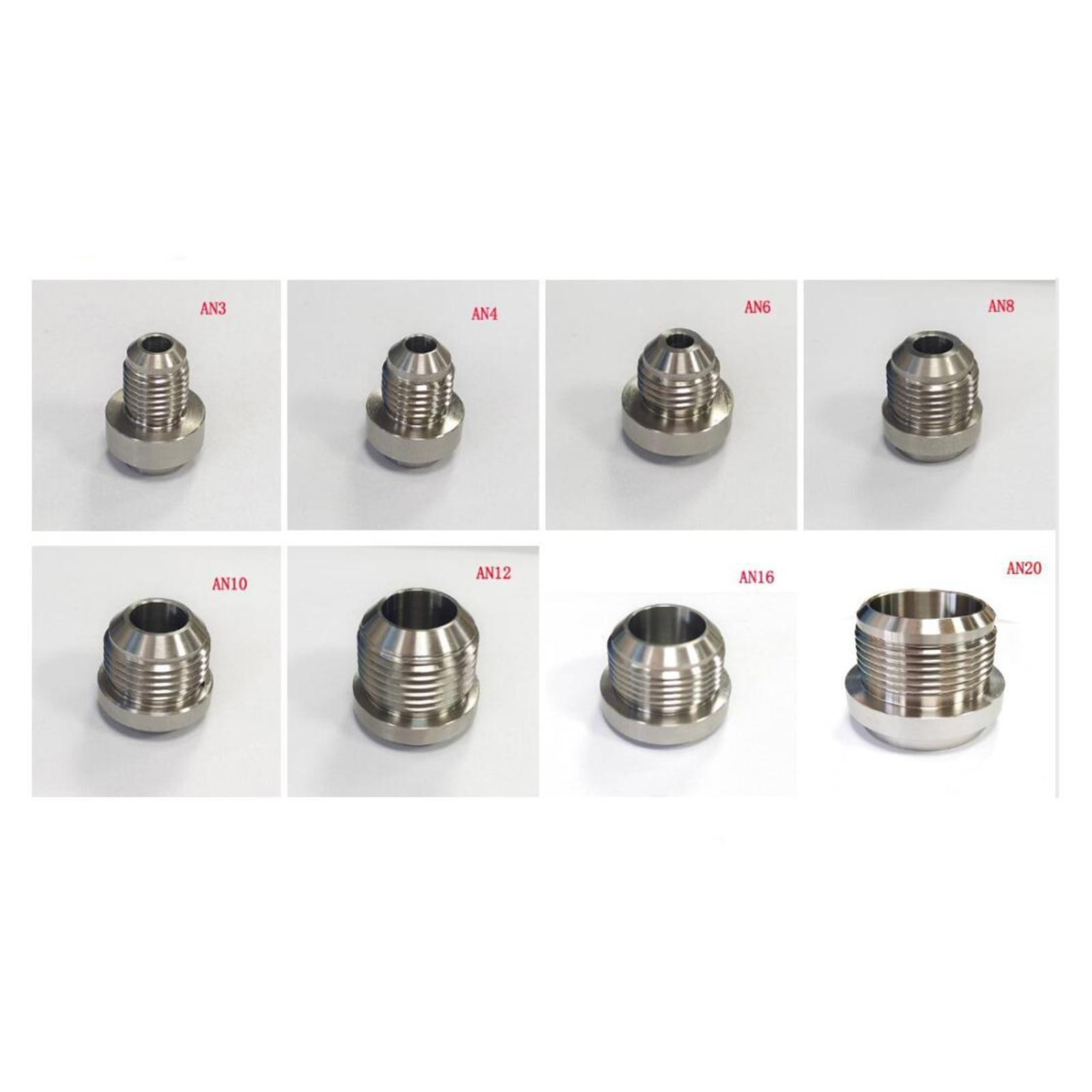 Stainless Steel Male Weld on Fitting Male Billet Assembly Durable Easy Installation Spare Parts Replacement Water Fuel Oil Tank Hose Adapter