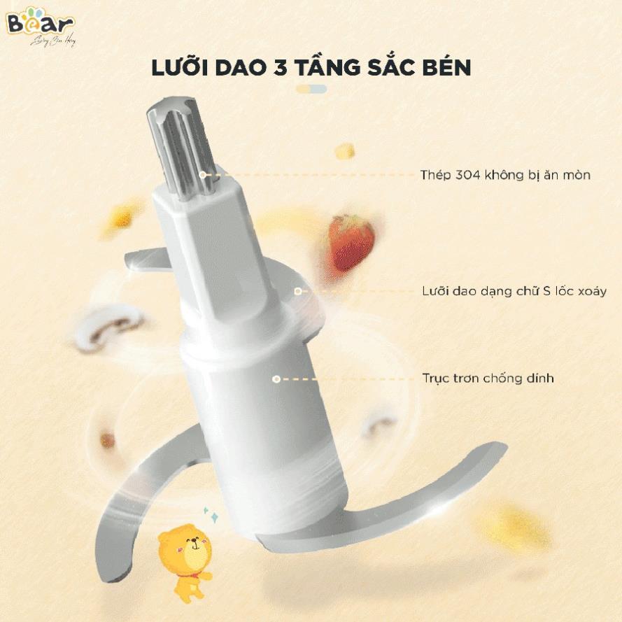 Máy Xay Đa Năng BEAR 600ml Dành Cho Bé Ăn Dặm Bản Quốc Tế BH Chính Hãng 18 Tháng. Máy xay đa năng chính hãng HAGU - Hàng chính hãng